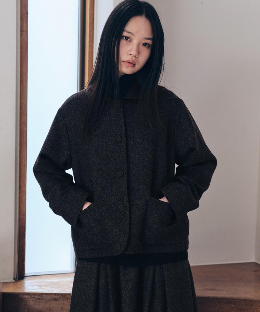 MALEN Heritage Wool Jacket Charcoal