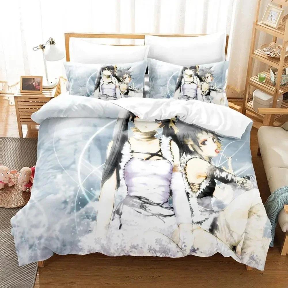 Soft Lightweight Single Twin Full Queen King New D Gray man Size Bed Adult Kid Bedroom Sets Anime parure de lit Quilt