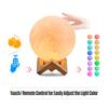 Moon Lamp 3D Print LED Night Light 16 Glowing Colors with Stand Remote Control Touch Control USB