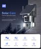 LS VISION 8MP 20X Optical Zoom 4G Solar Camera Dual Screen Wireless Outdoor 4K WiFi PTZ Human Auto Tracking Surveillance Cameras