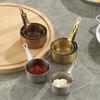 Stainless Steel Sauce Cup with Handle Mini Sauce Pan Measuring Cup Seasoning Bowl  For Kitchen