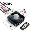VAORLO M5 Wireless Audio Adater Transmitter Receiver For Headphones TV Stereo Sound Support TF U-Disk Play Digital With Mic