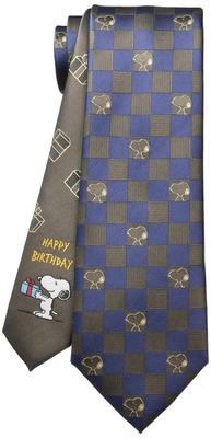 Галстук Peanuts Snoopy PND48167 Коричневый SNOOPY Деловой Брендовый Галстук Подарок
