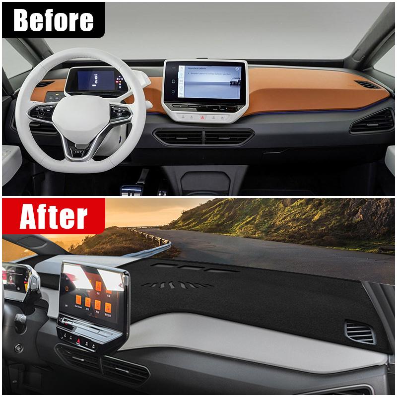 Для Volkswagen VW ID.3 2022 2023 чехол на приборную панель автомобиля, избегайте легкой накладки, солнцезащитный козырек, анти-УФ-ковры, нескользящий чехол