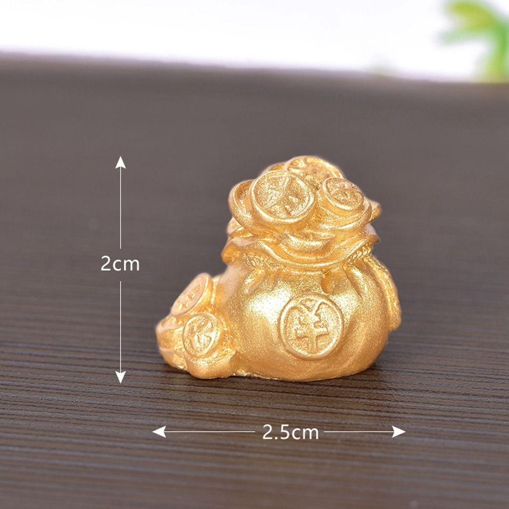 Богатство Прокатывающаяся смола Микропейзаж Благоприятные Украшения Фигурка Фортуна Безделушки Маленькое Украшение