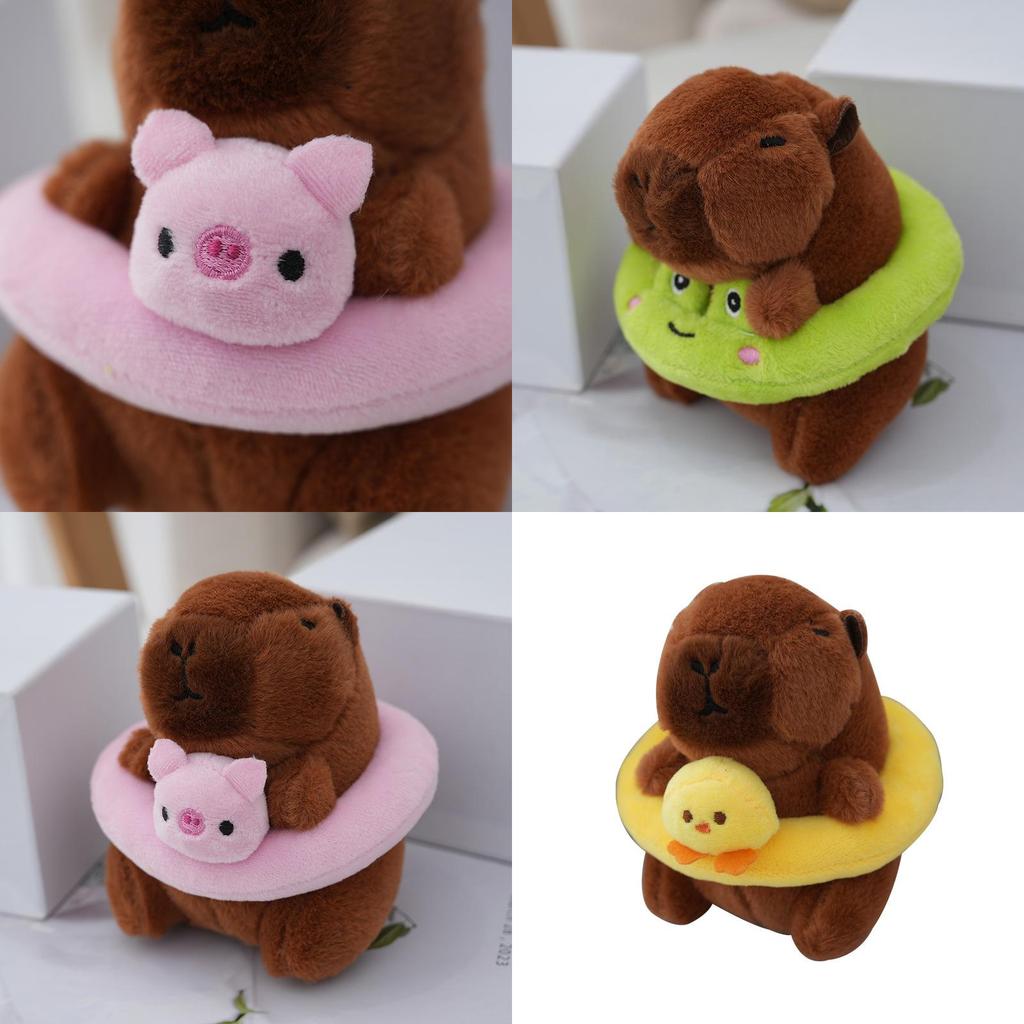 Очаровательная летняя капибара, плюшевая игрушка, мягкая подушка для объятий, подарок для девочек и детей