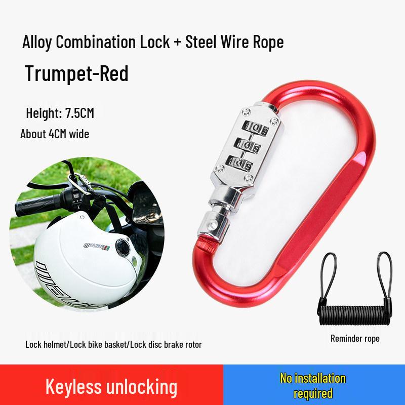 Universal Anti-Theft Helmet Lock for Bikes and Scooters