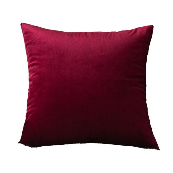 Solid Color Velvet Pillow Cover, Soft Plush Throw Pillow Case, 17.7x17.7 Inch Smooth Velvet Cushion Cover for Sofa, Bed, Office, Cozy Home Decor