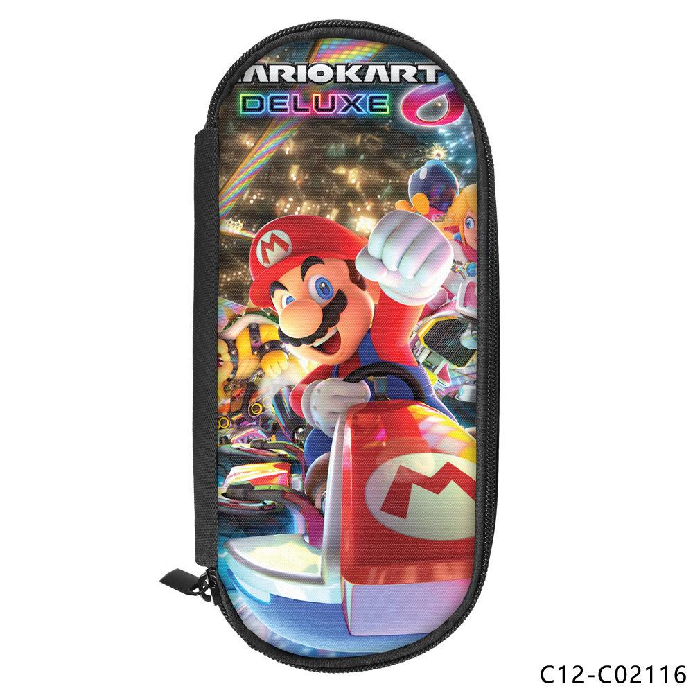 Animation Peripheral Single-layer Children's Pencil Bag Vertical Square Polyester Student Stationery Pencil Bag