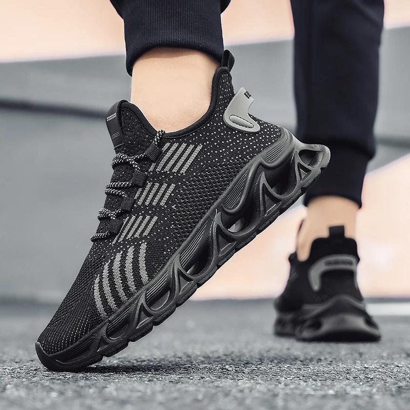 Man Trainers Running Shoes Breathable Sports Sneakers Outdoor Non-Slip Sneakers Couple Casual Comfortable Running Shoes 39-46