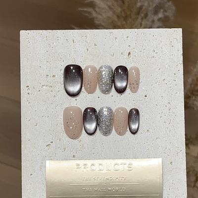 Чисто ручной работы, черный, прыгающий, кошачий глаз, серебряные блестки, галактика, метеор, съемная носимая броня