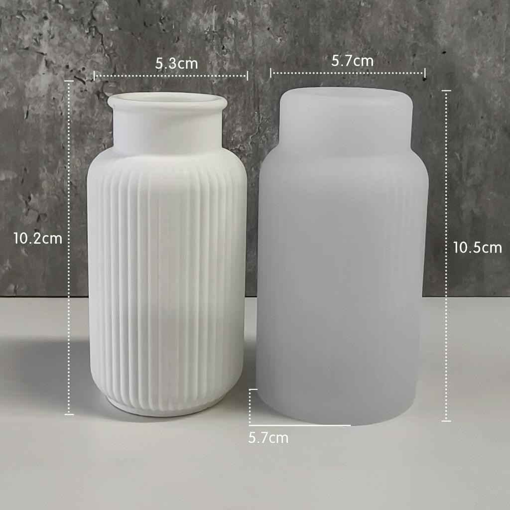 Полоски Ваза Силиконовая Форма DIY Гипсовая Ваза 3D Украшения Формы Эпоксидная Штукатурка Бетон Цветочный Горшок Форма Садовое Украшение