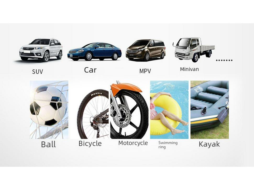 Портативный двухцилиндровый воздушный насос для транспортных средств 12 В/24 В