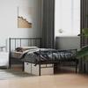 VidaXL Metal Bed Frame with Headboard-Footboard Black 80x200 Cm 352489