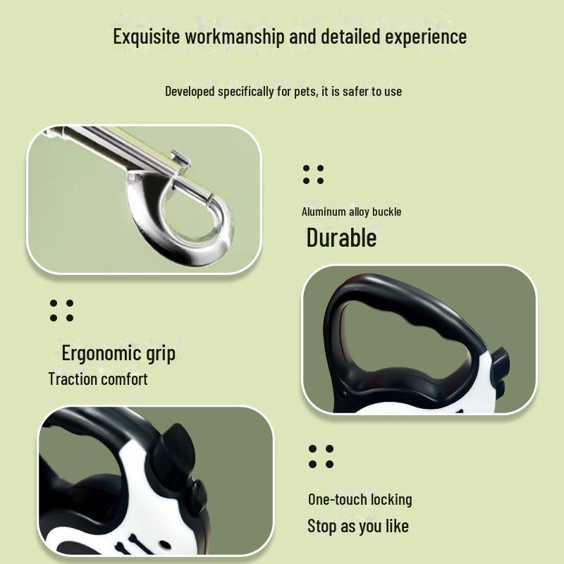 Выдвижной поводок для выгула собак мелких и средних размеров - не выскальзывает, подходит для собак и кошек