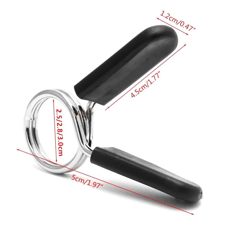 25/28/30 мм зажим для штанги пружинный хомут зажимы для гантелей в спортзале фиксатор для гантелей стандартный подъемный комплект фиксатор для штанги