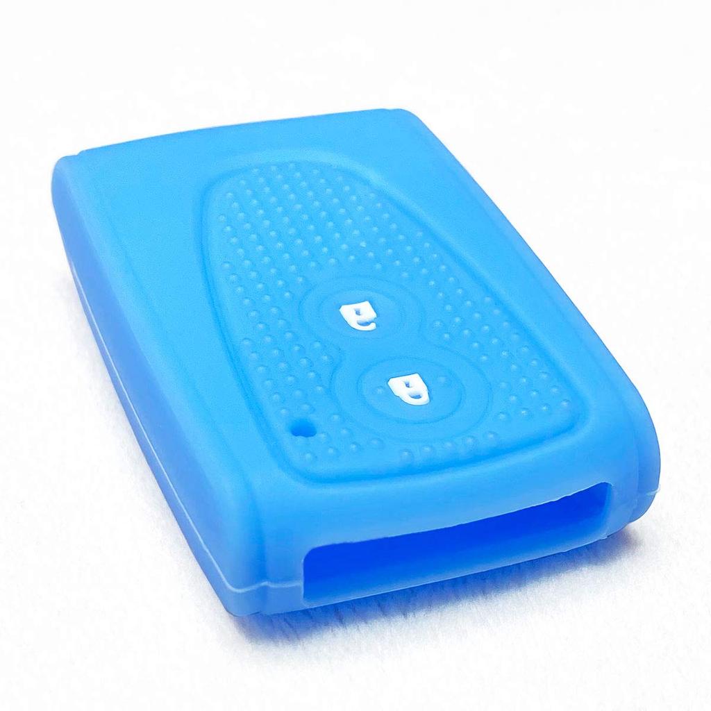 Силиконовый чехол IKT для смарт-ключа автомобиля Daihatsu 2 кнопки светло-голубой / Tanto