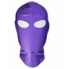 CZ-ING Full Face Mask, Stretch, 3-Hole, Blindfold, Open Mouth, Full Head Mask, Breathable, Elastic, SM, 3-Pack (Purple)