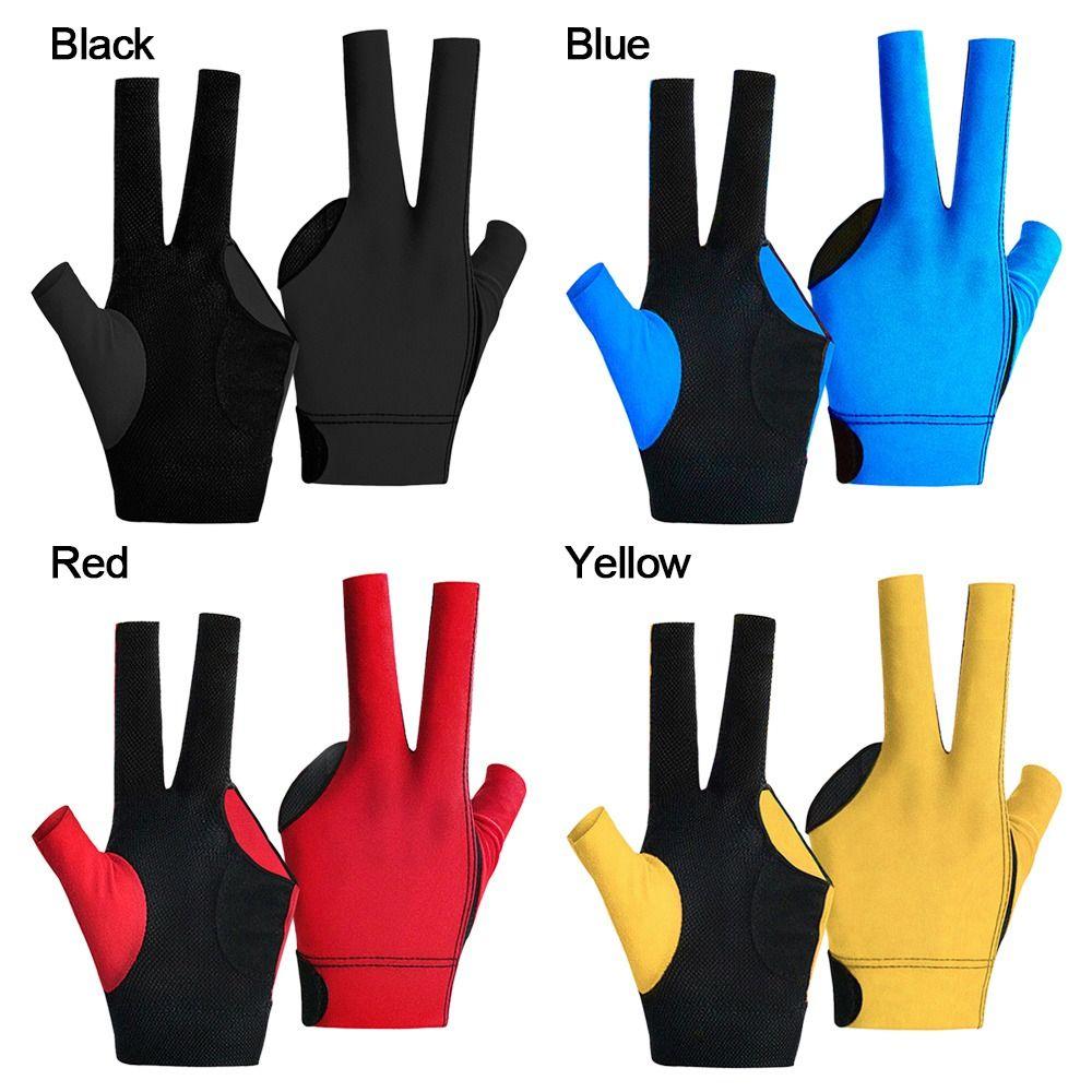 Перчатка для снукера на три пальца Эластичная тренировочная перчатка Прочная бильярдная перчатка Фитнес-аксессуары
