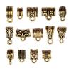 120-Piece Antique Gold Three-Way Connector Pendants for DIY Jewelry Making