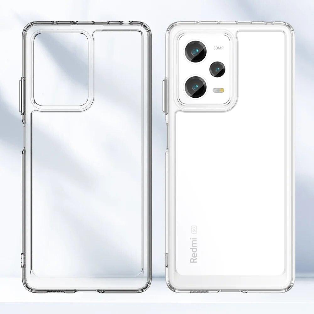 KEYSION Прозрачный противоударный чехол для Redmi Note 12 Pro + 5G 12S 11 Pro + 11S силиконовый чехол из ТПУ для телефона Xiaomi POCO X5 Pro 5G
