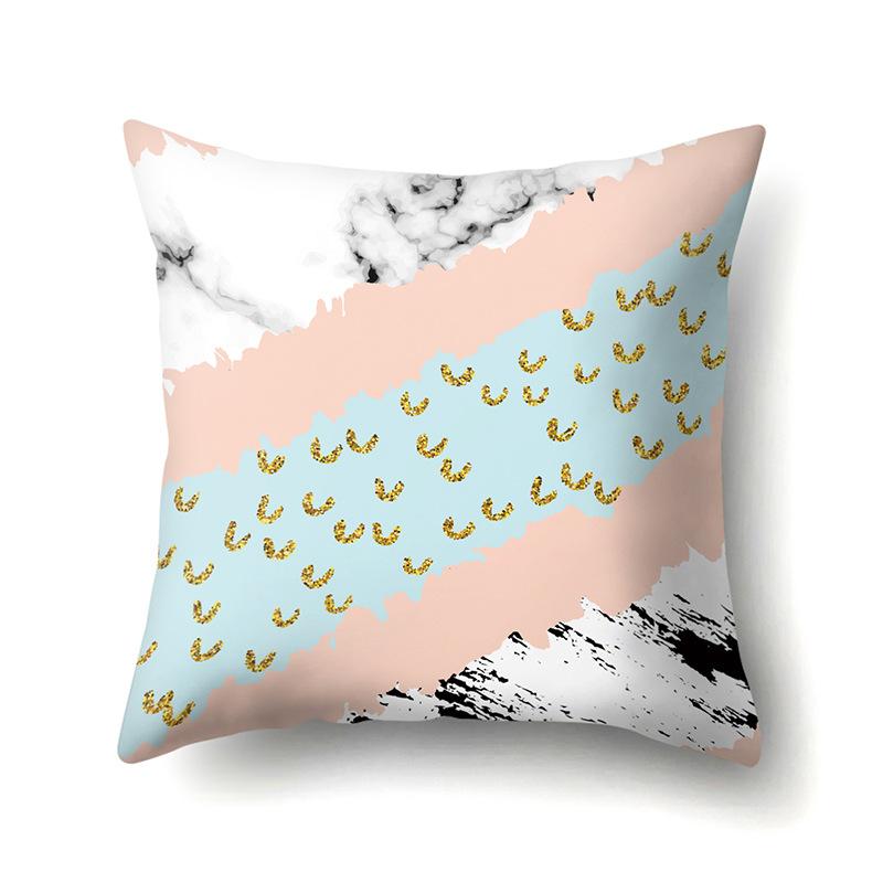 Ins Style Abstract Creative Polyester Pillow Case Car Decoration Home Printed Bedside Cushion Cover Pillow Case