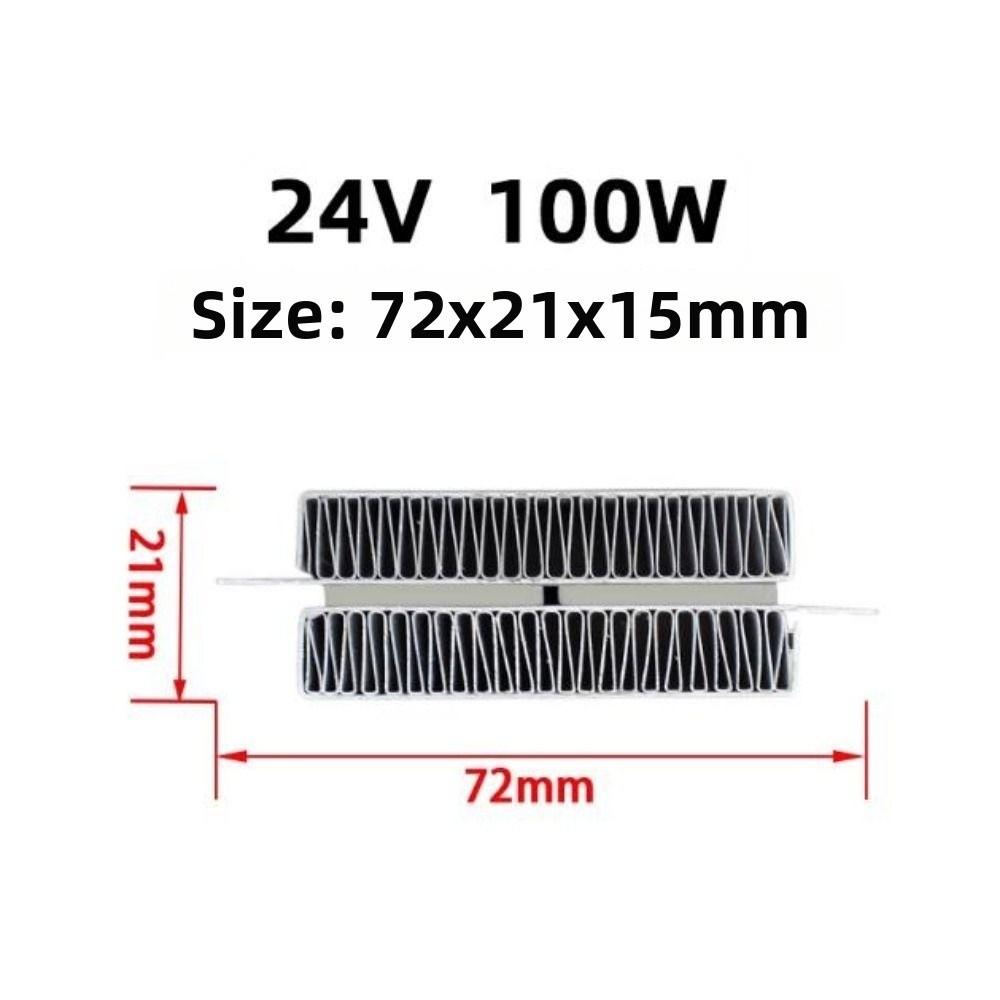 50/100/200 Вт Изоляционно-термостатический 72 * 21 мм Керамический воздушный нагреватель PTC Новый электрический нагреватель