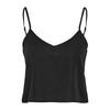 Women's Black Adjustable Thin Strap Top