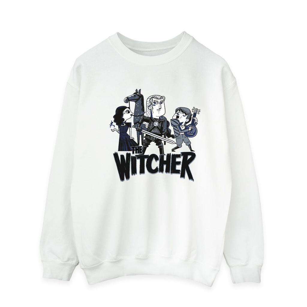 Netflix Mens The Witcher Team Illustrated Sweatshirt
