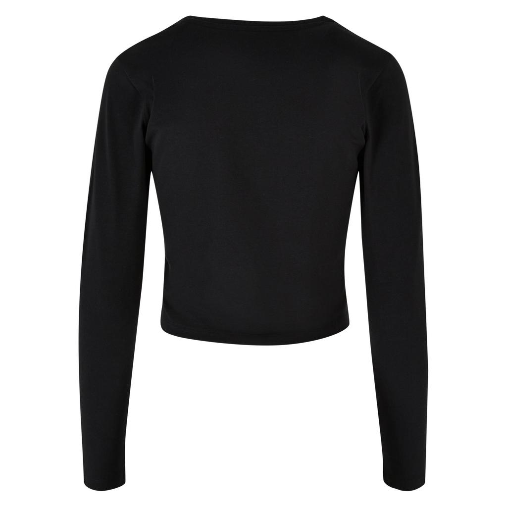 Build Your Brand Womens/Ladies Short Long-Sleeved T-Shirt