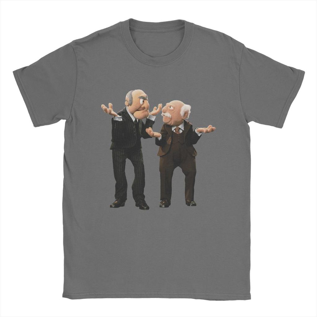 Мужские футболки Statler And Waldorf Потрясающая футболка с коротким рукавом и круглым вырезом Из чистого хлопка Одежда для вечеринок