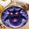 5 Размеров Pokemon Gengar Печать Круглый Ковер Гостиная Спальня Стол и Стул Диван Декоративный Ковер Игровой Коврик Подарок