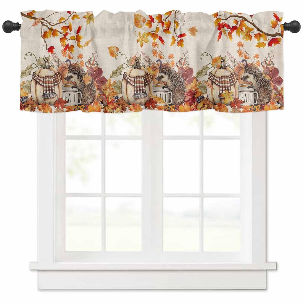 Кофейный ретро-стиль кухонные шторы на окна украшение дома короткие шторы для гостиной спальни маленькие шторы Cortinas