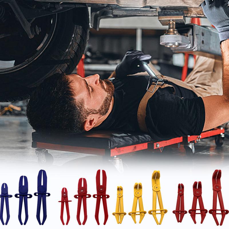 Набор из 3 инструментов для хомутов для шлангов, клещи для хомутов с красной линией, плоскогубцы для резки топливных шлангов, хомут для шланга, инструмент для герметизации труб