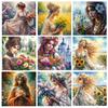 5DDIY Diamond Painting New Series Elegant Women's Flower Diamond Art Girls Mosaic Embroidery Picture Wall Decoration