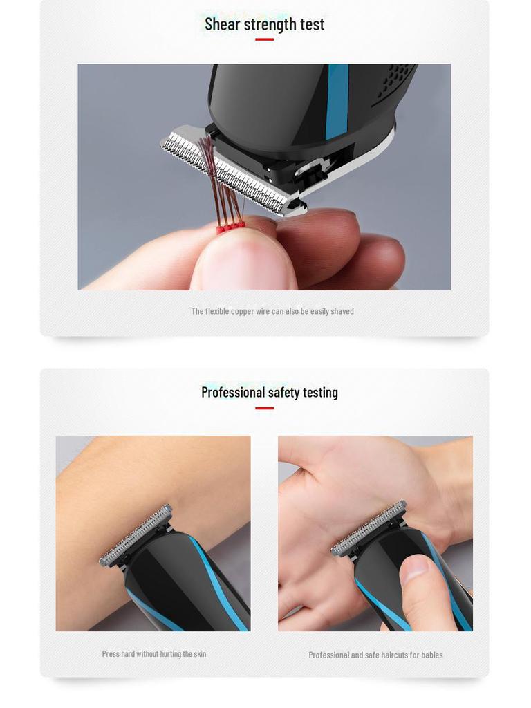 Multifunctional 6-in-1 Digital Hair Clipper Set with Sideburn Trimmer