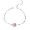 Sakura Sakura Platinum 925 Zirconia [Glam Jewelry] Браслет, женский подарок, женский, девушка, жена, цветок, отделка, серебро,