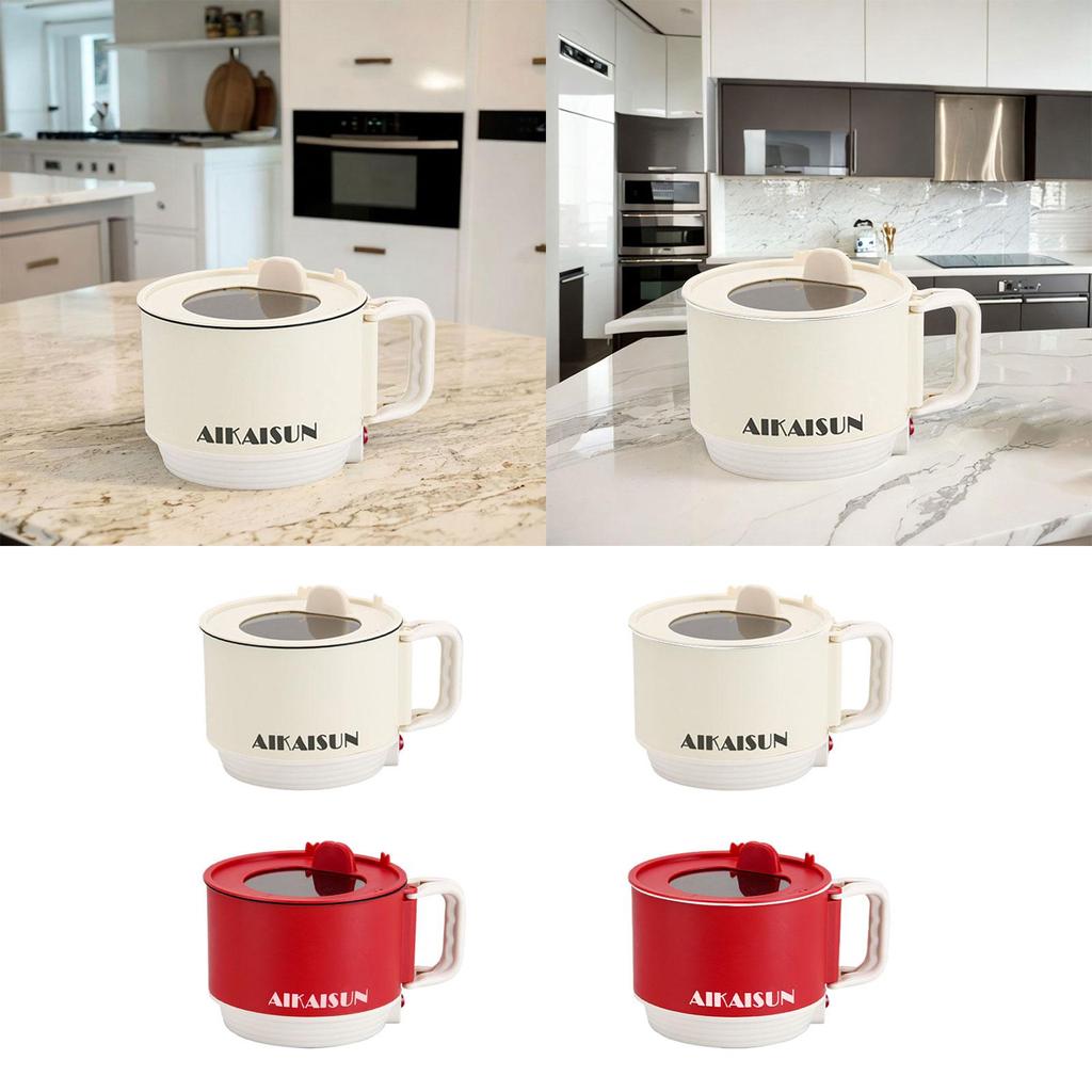 Электрический хот-пот бытовая антипригарная портативная электрическая плита 1,5 л сковорода для овсянки клецки суп рамен яйца