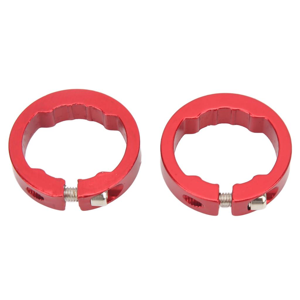 2Pcs Bike Grips Clamping Rings Aluminum Alloy Beautiful Practical Bike Grip Lock On Clamps for