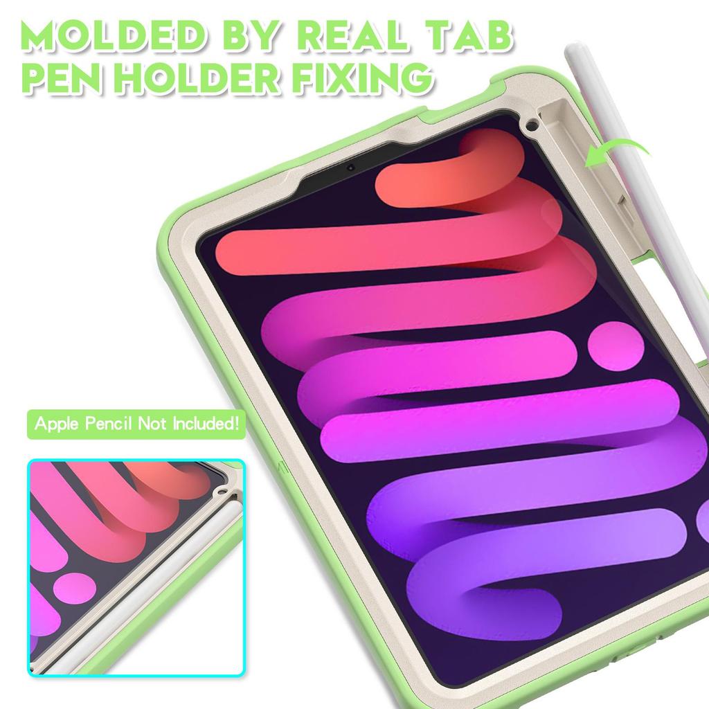 Защитный чехол для iPad Mini 6 с вращающейся подставкой и большой ручкой