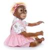 52 см, ручная работа, подробная краска, Reborn Baby Monkey, новорожденный ребенок, коллекционное искусство, высокое качество