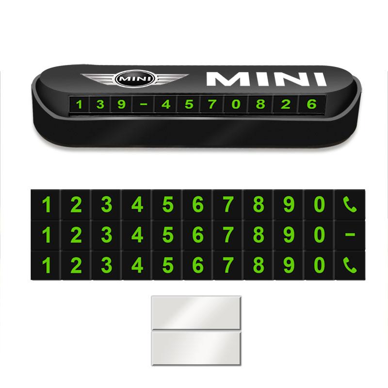1 шт. Временная парковочная карточка для автомобиля, табличка, значок, стайлинг автомобиля для BMW Mini Cooper F54 F55 F56 R56 R60 SONE Roadster Clubman Coupe
