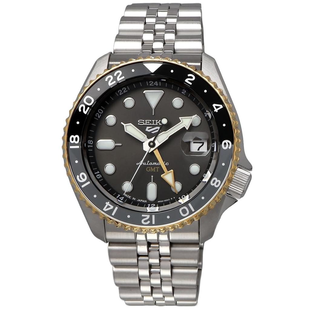 SEIKO 5 SPORTS SKX Sports Style GMT Model Automatic Mechanical Watch Seiko Five Sports Made In Japan SSK021 Gold Bezel Overseas Model [Seiko] Men's