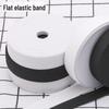 Thick Wide Flat Elastic Band - Double Layer, High Elasticity In Black & White