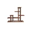 Wood Plant Stand Multi Tier Flower Shelves Rack for Living Room Balcony Patio Yard Basic Style