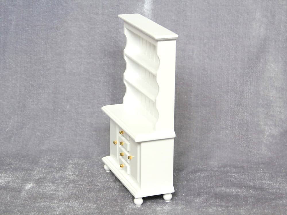 Moin Moin Miniature Furniture Dollhouse Shelf Width 9 X Height 16 X Depth 4cm White White Cupboard Wood Cupboard Dining Kitchen Doll Doll Retro