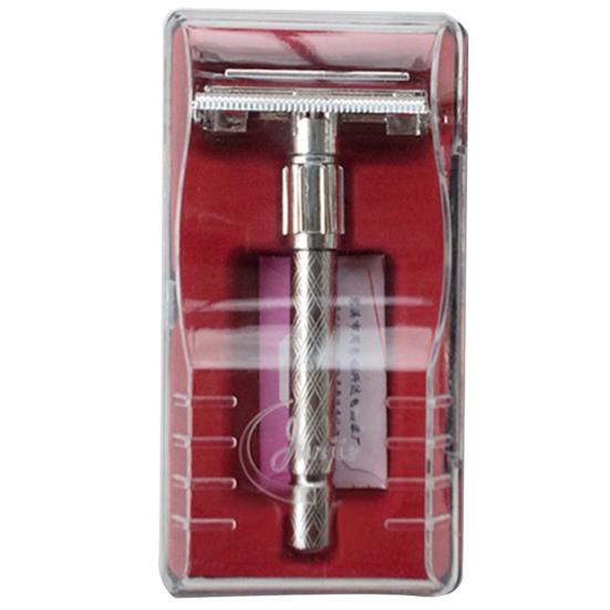 Razor with Long Handle Manual Double Edge Men Facial Razor for Daily