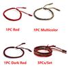 1PC/3PCs Handmade Jewelry Adjustable Tibetan Buddhist Knots Bracelet Weave Bangle Red Rope