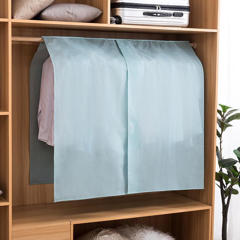 Однотонный нетканый материал, чехол для одежды, пылезащитный чехол для одежды, навесной чехол для костюма, рубашки, чехол для организации хранения