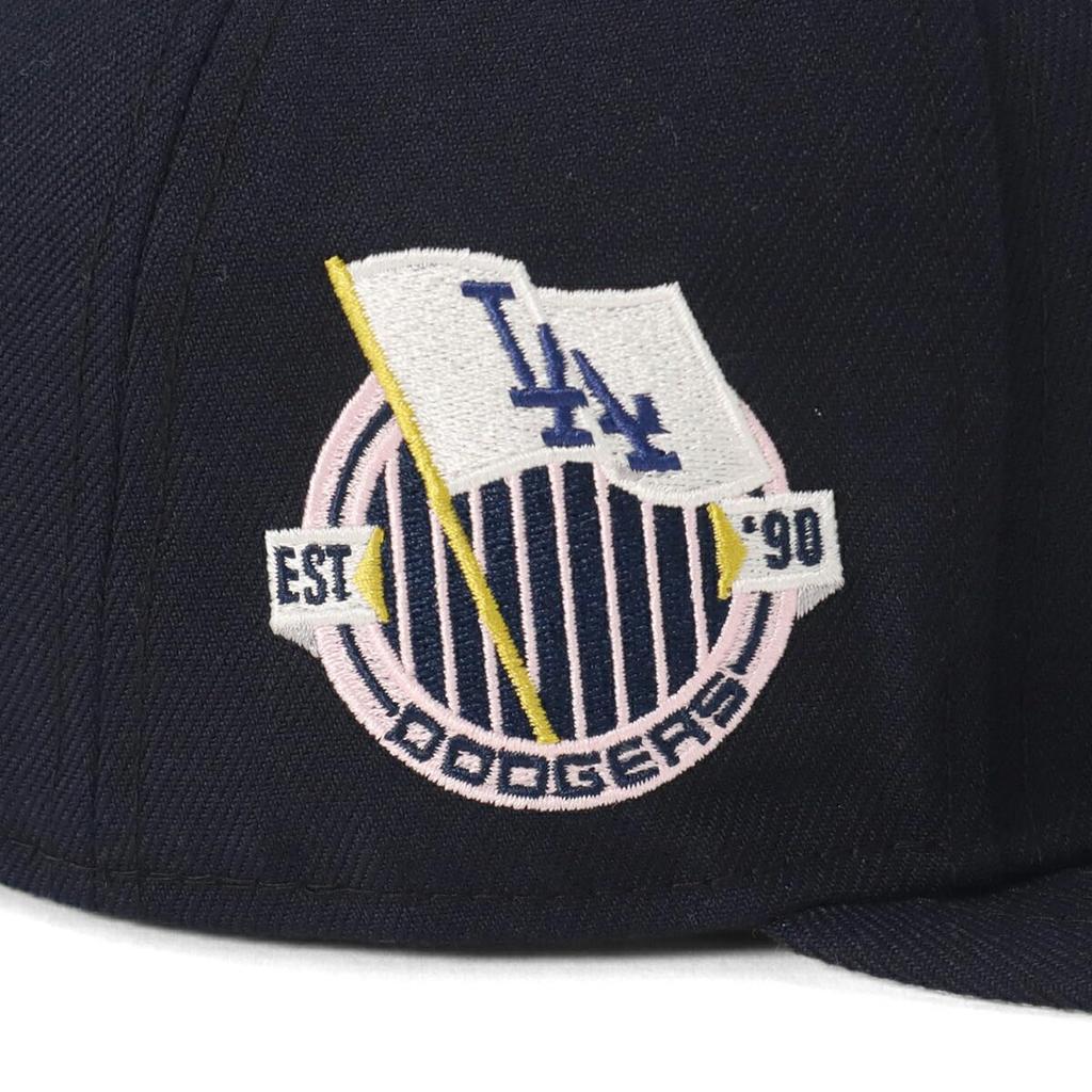New Era 59FIFTY Side Patch MLB Sakura LA Size 7 5950 SAKURA SP LOSDOD NVY 14388829 NER36C3896 Cap, Color, Navy, 5/8,